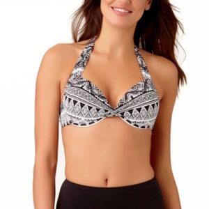 Liz Claiborne Santorini Stripe Bra Swimsuit Top